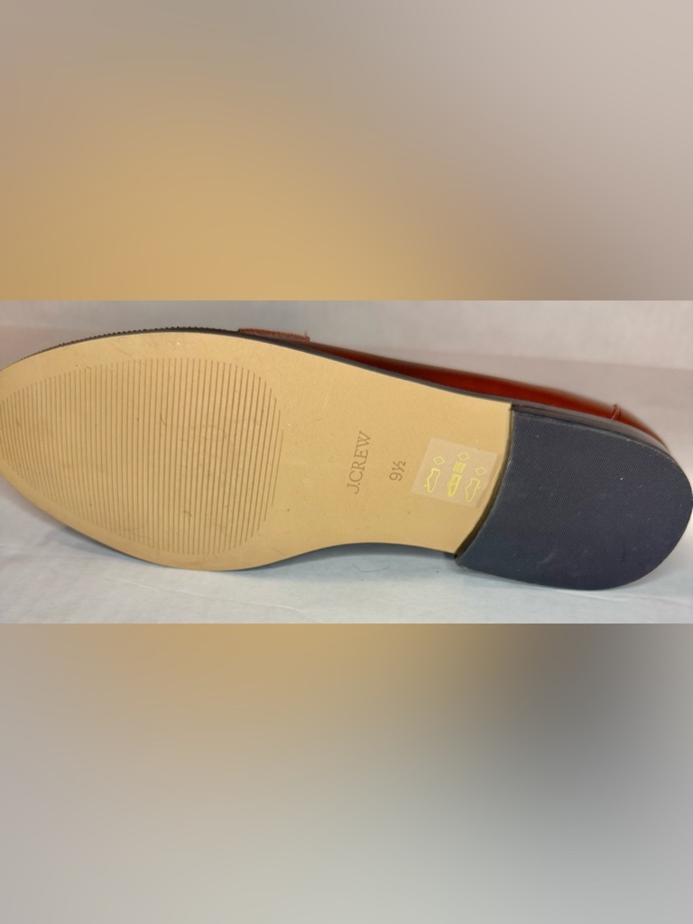 J. Crew Factory Classic Loafers Brown Antique Oak Size 9.5 - Picture 7 of 11